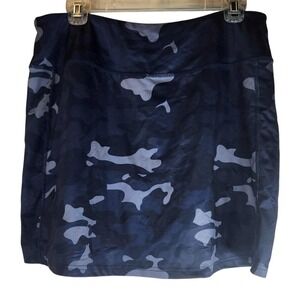 Jack Smith Skort Blue Camouflage Athletic Golf Tennis Women XL